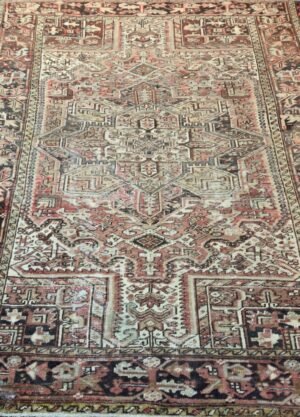 7x9.8 Heriz Wool pile