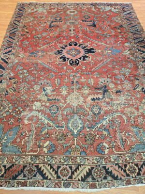 8.7x11.6 Antique Heriz